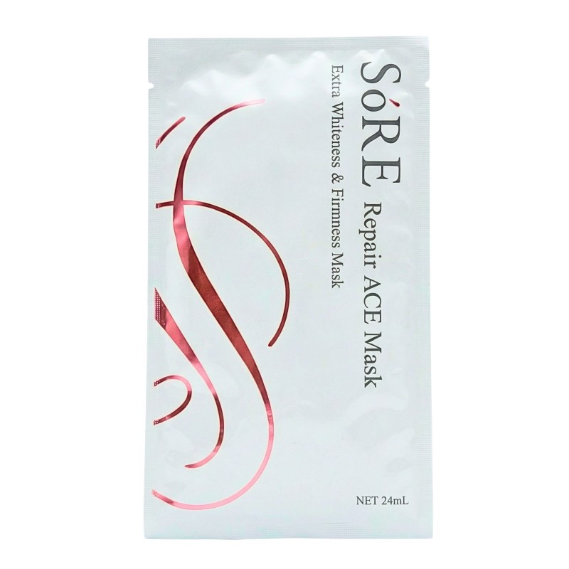 Плацентарно-гиалуроновая маска для лица с витаминами NEW SoRE Repair ACE Mask NEW