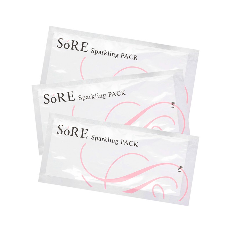 Карбоксимаска для лица с плацентой и коллагеном SoRE Sparkling Pack
