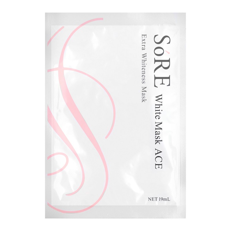 Плацентарно-гиалуроновая тканевая маска с витаминами SoRE White Mask ACE